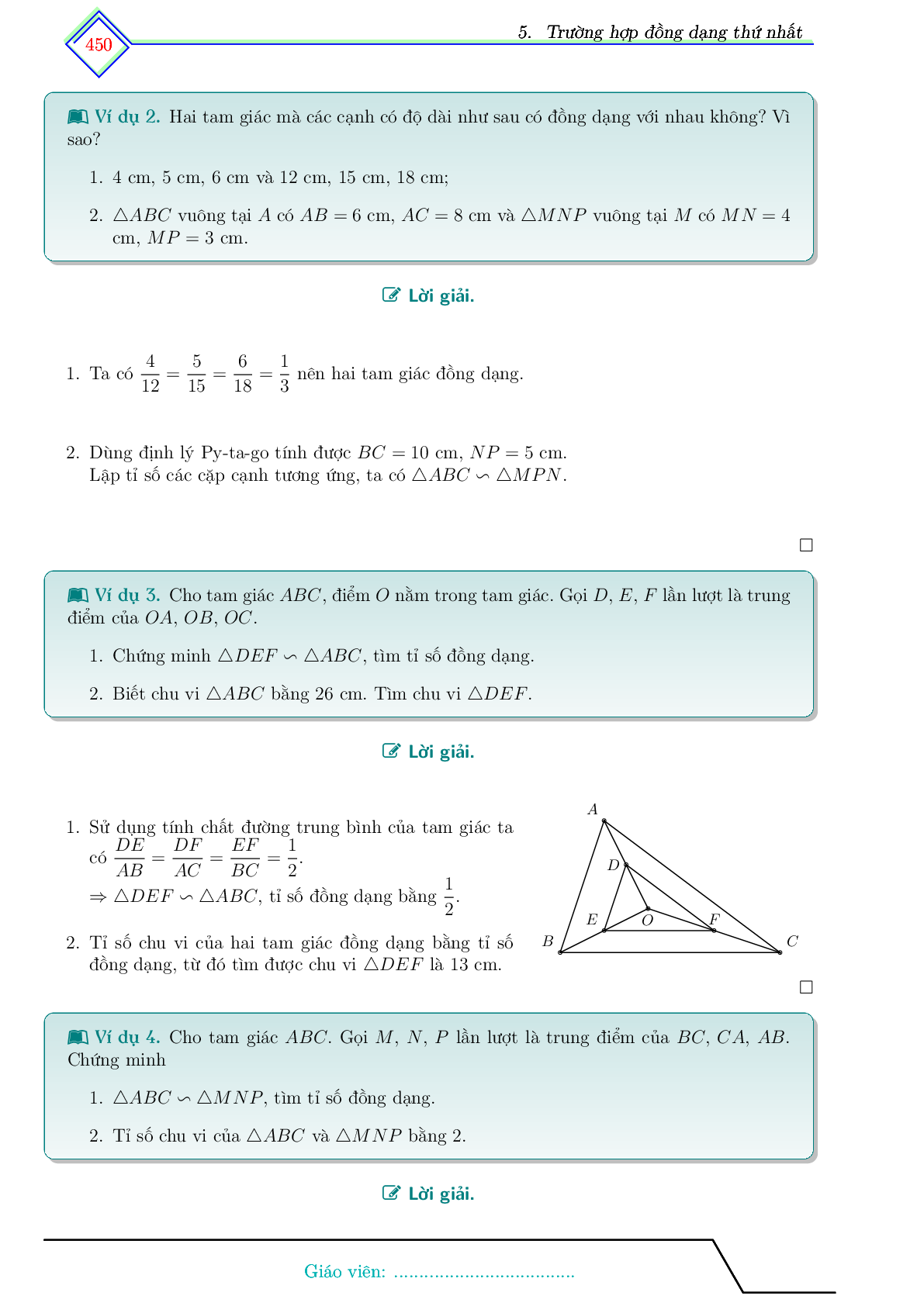 60 Bài tập về trường hợp đồng dạng thứ nhất trong tam giác (có đáp án năm 2024) - Toán 8 (trang 2)