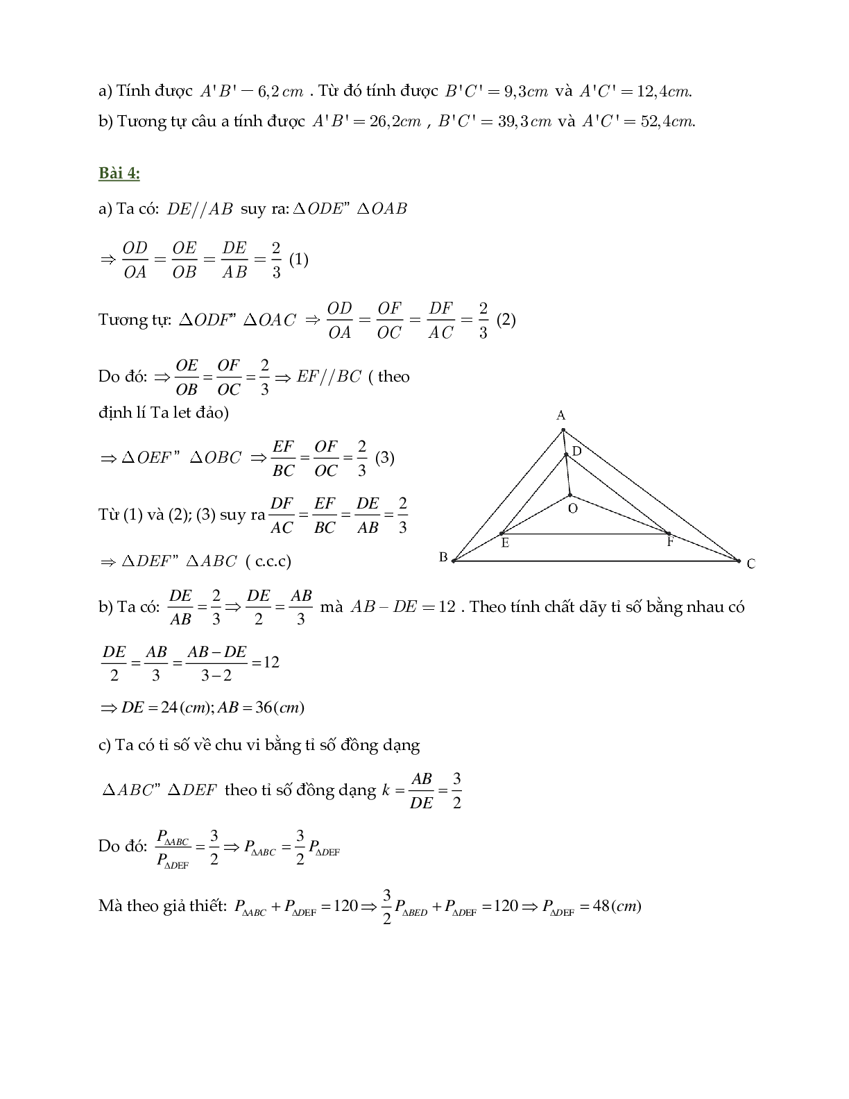 60 Bài tập về trường hợp đồng dạng thứ nhất trong tam giác (có đáp án năm 2024) - Toán 8 (trang 7)