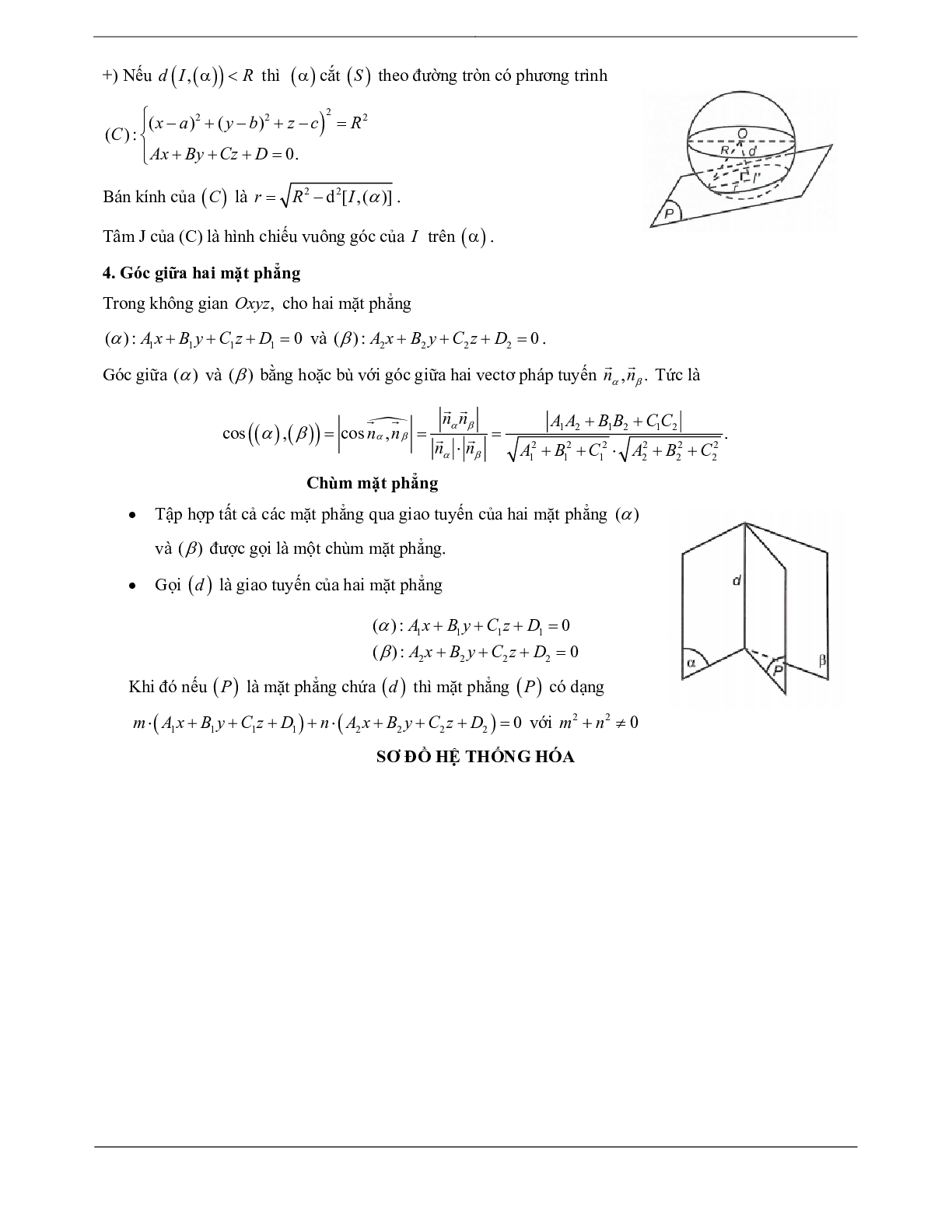 60 Bài tập về phương trình mặt phẳng (có đáp án năm 2024) - Toán 12 (trang 3)