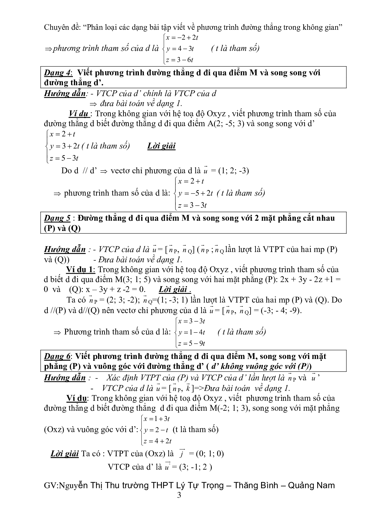 60 Bài tập về phương trình đường thẳng trong không gian (có đáp án năm 2024) - Toán 12 (trang 3)
