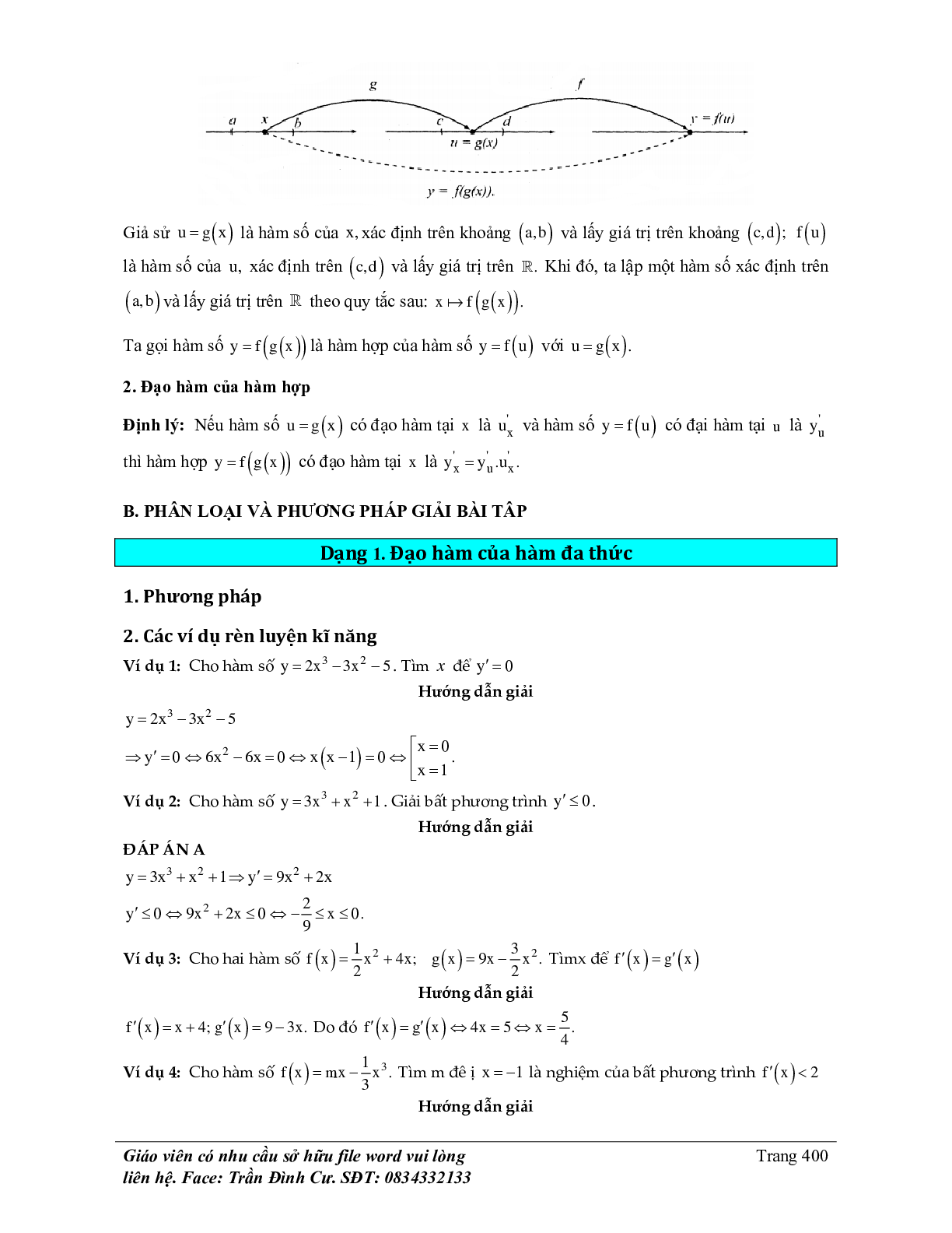 70 Bài tập về quy tắc tính đạo hàm (có đáp án năm 2024) - Toán 11 (trang 2)