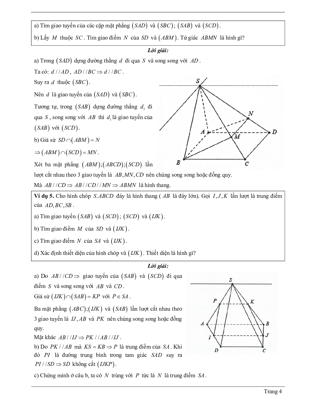 70 Bài tập về hai đường thẳng song song (có đáp án năm 2024) - Toán 11 (trang 4)