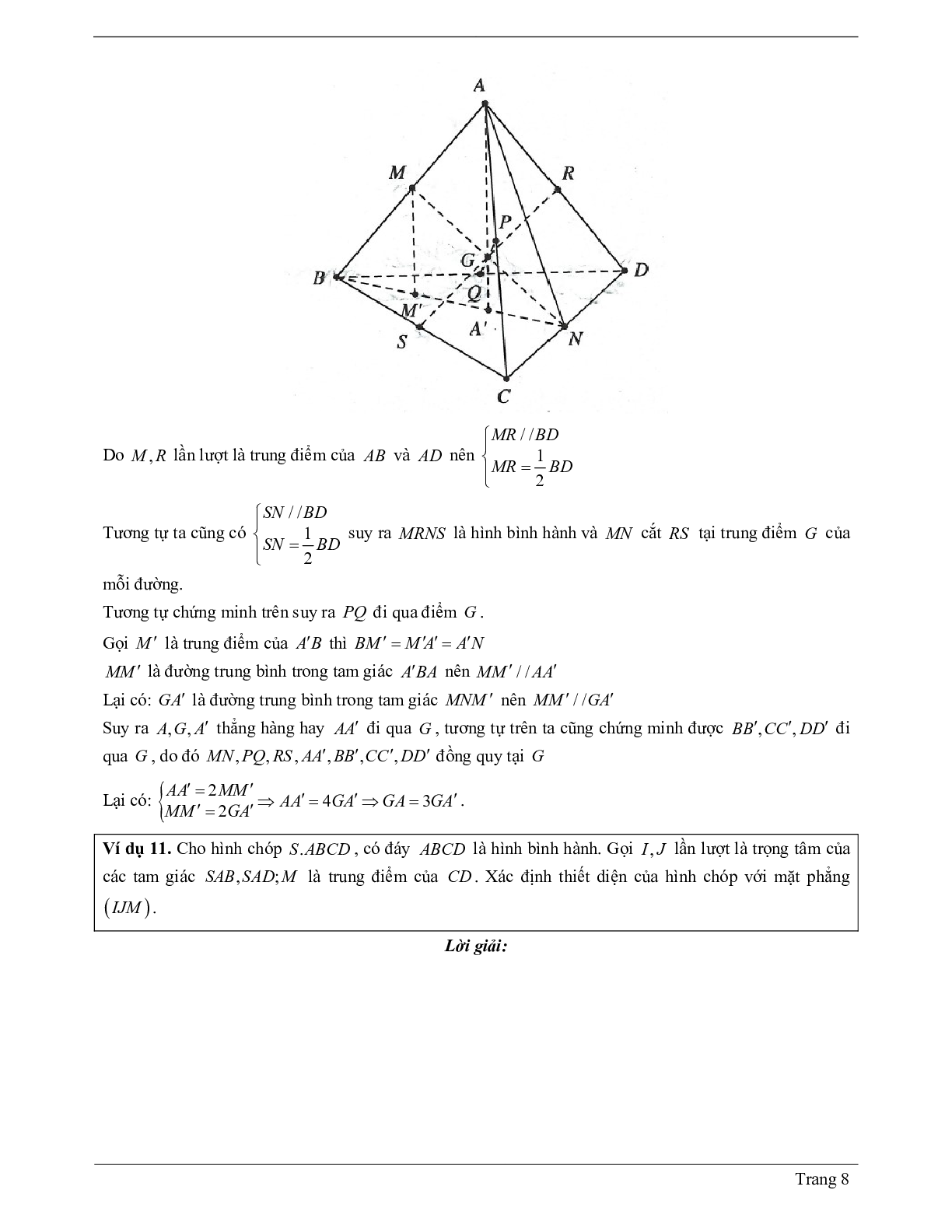 70 Bài tập về hai đường thẳng song song (có đáp án năm 2024) - Toán 11 (trang 8)