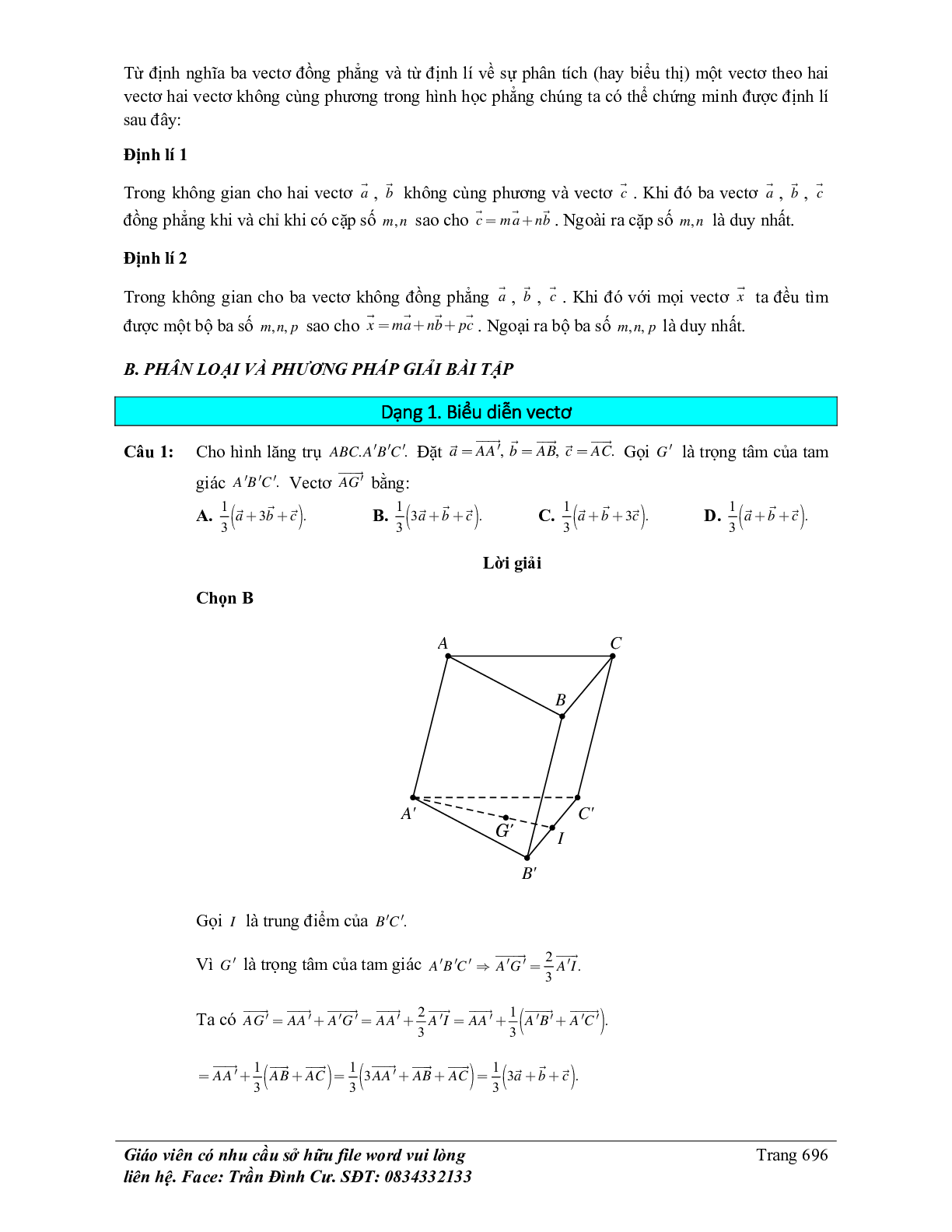 70 Bài tập về vectơ trong không gian (có đáp án năm 2024) - Toán 11 (trang 2)