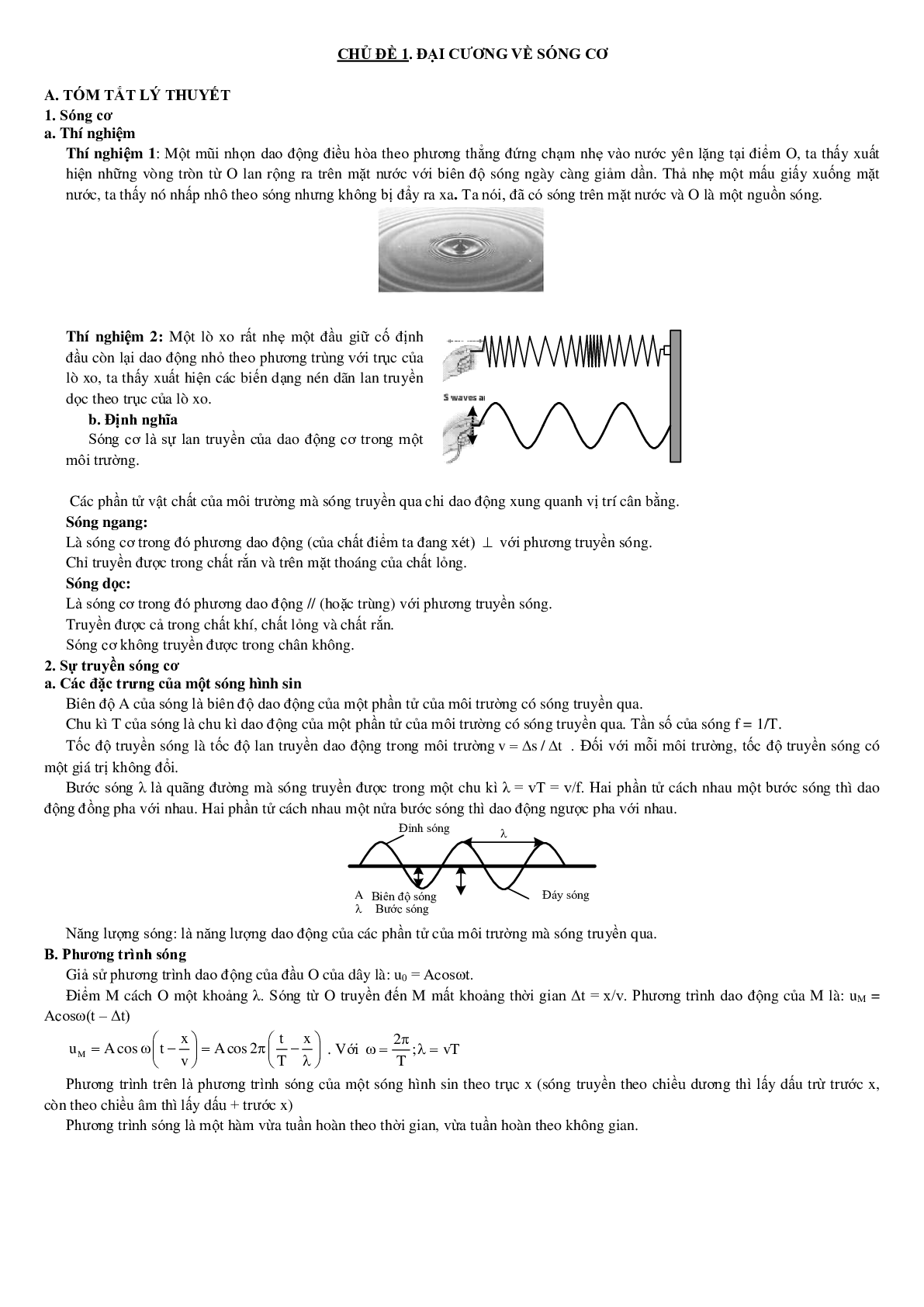 100 bài tập về đại cương về sóng cơ (có đáp án năm 2023) - Vật lí 12 (trang 2)