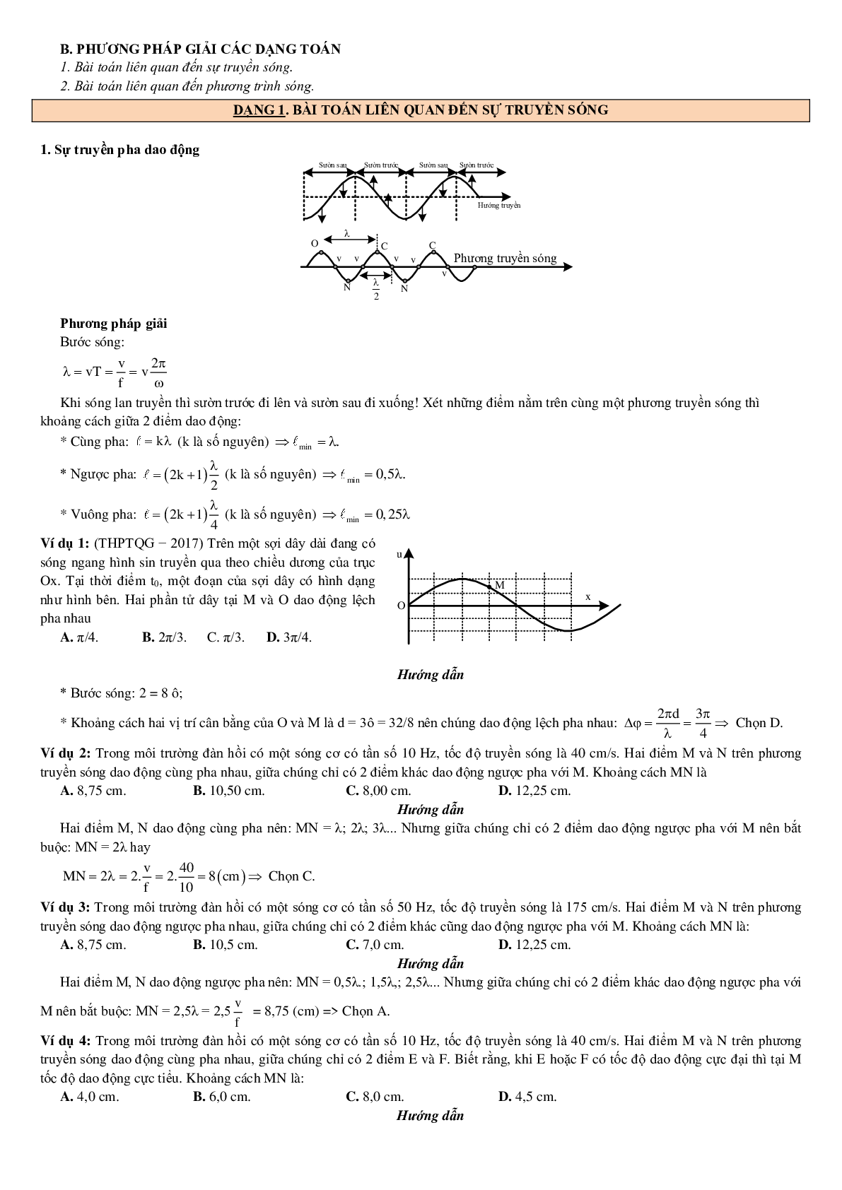 100 bài tập về đại cương về sóng cơ (có đáp án năm 2023) - Vật lí 12 (trang 3)