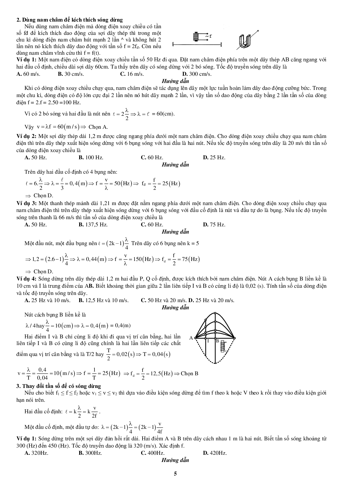 80 bài tập về sóng dừng (2024) có đáp án chi tiết nhất (trang 5)