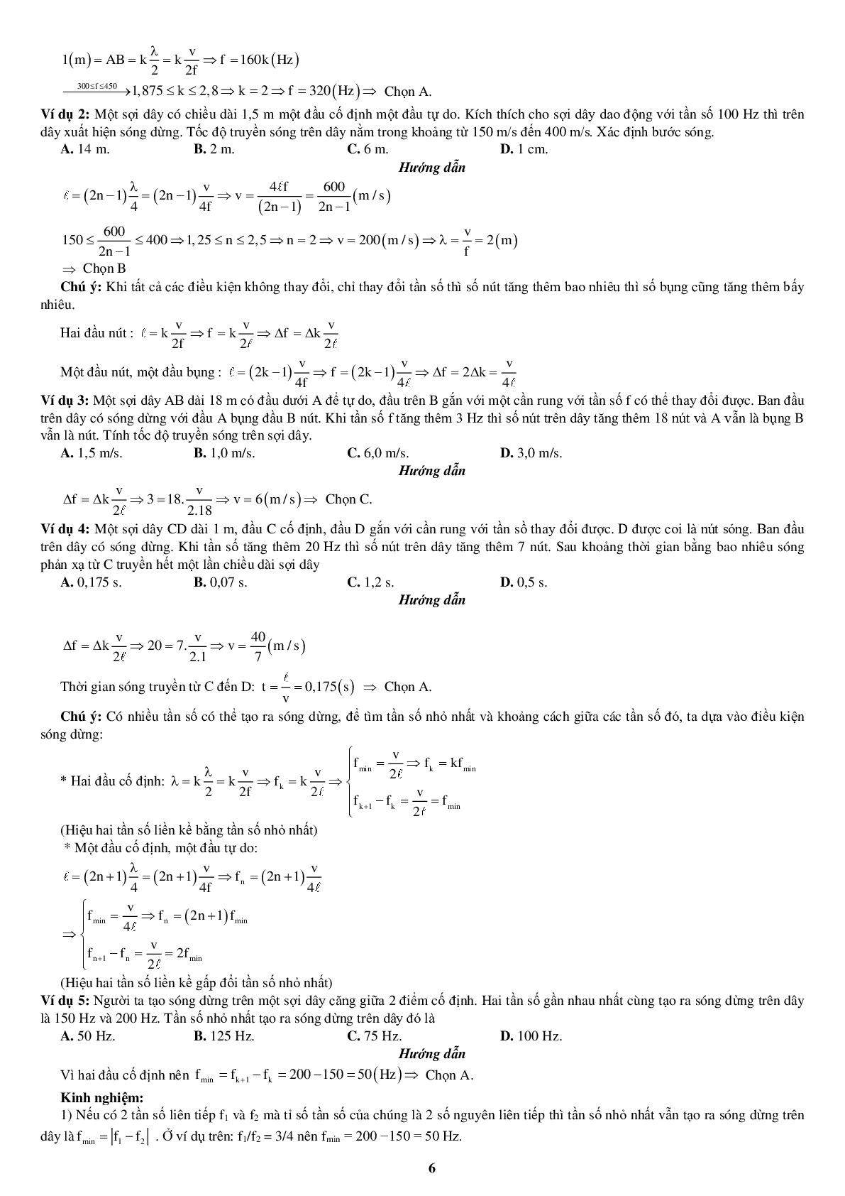 80 bài tập về sóng dừng (2024) có đáp án chi tiết nhất (trang 6)