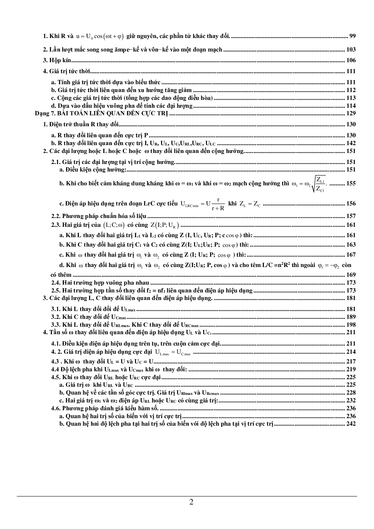 80 bài tập về mạch điện xoay chiều có R, L, C mắc nối tiếp (2024) có đáp án chi tiết nhất (trang 2)