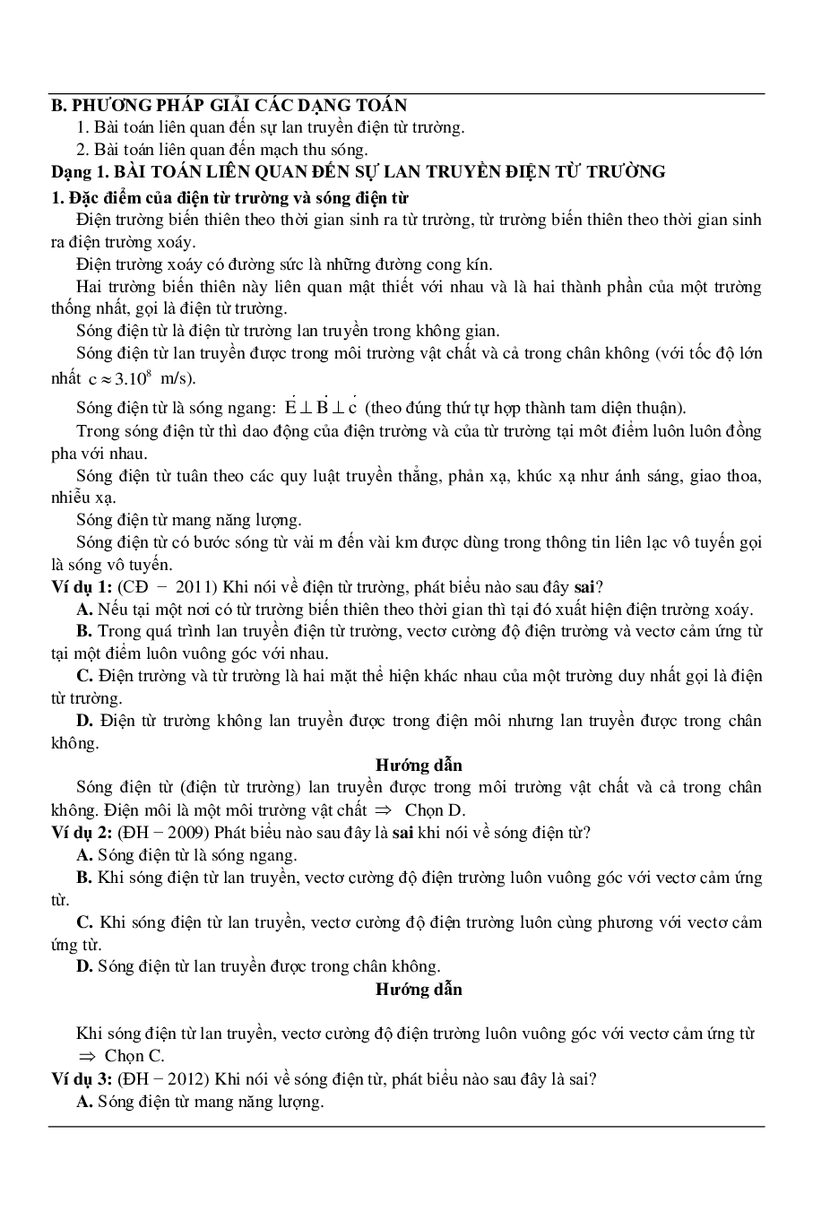 100 bài tập về điện từ trường và sóng vô tuyến (2024) có đáp án chi tiết nhất (trang 5)