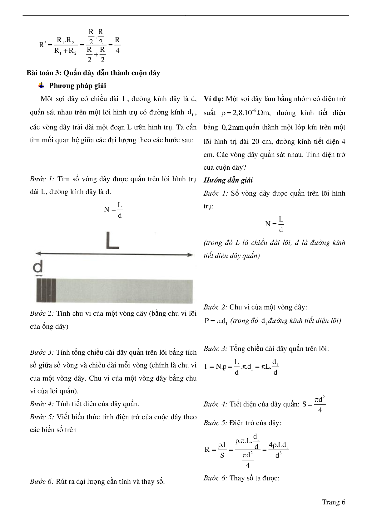 70 Bài tập về Sự phụ thuộc của điện trở vào chiều dài dây dẫn (2024) có đáp án chi tiết nhất (trang 6)