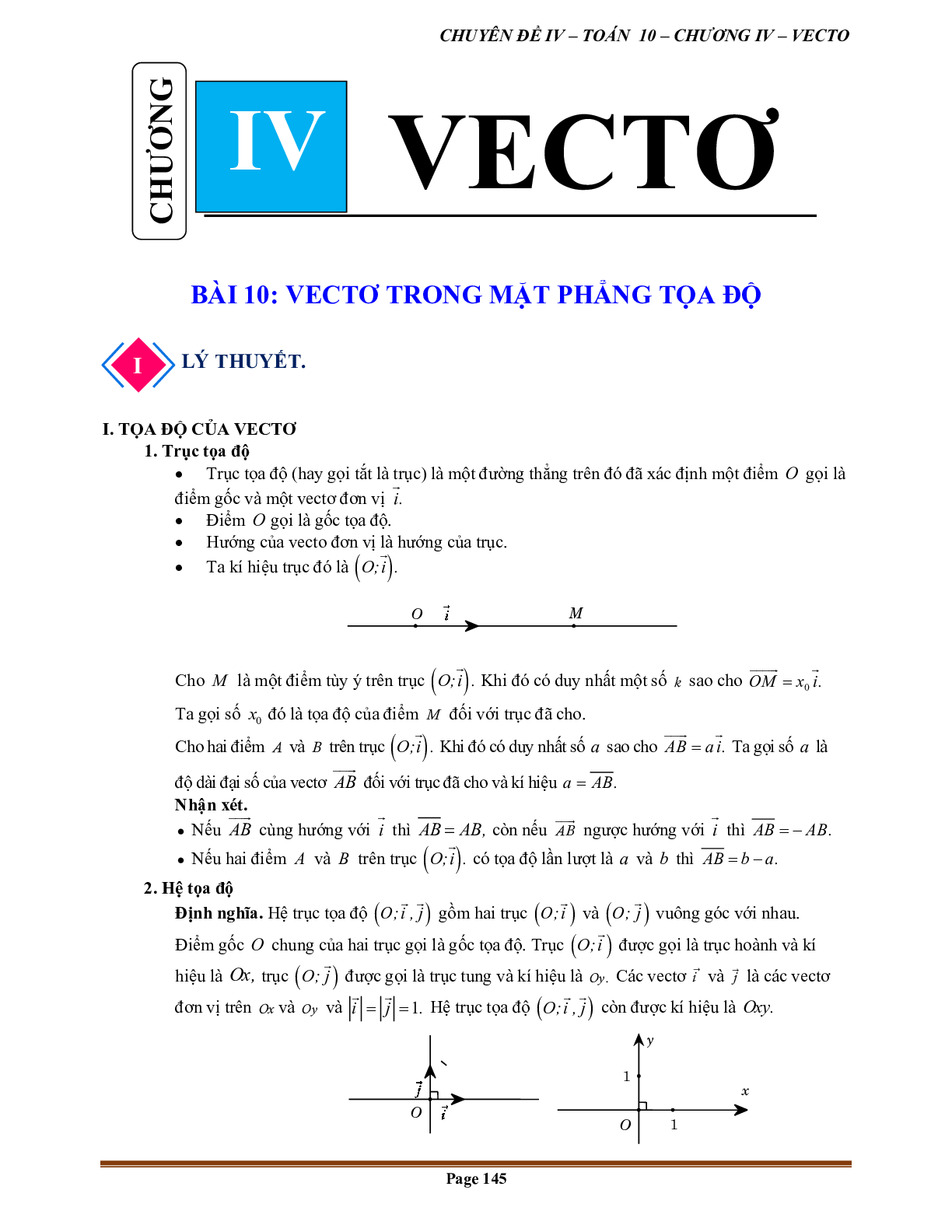 80 Bài tập về vectơ trong mặt phẳng tọa độ (có đáp án năm 2024) (trang 1)