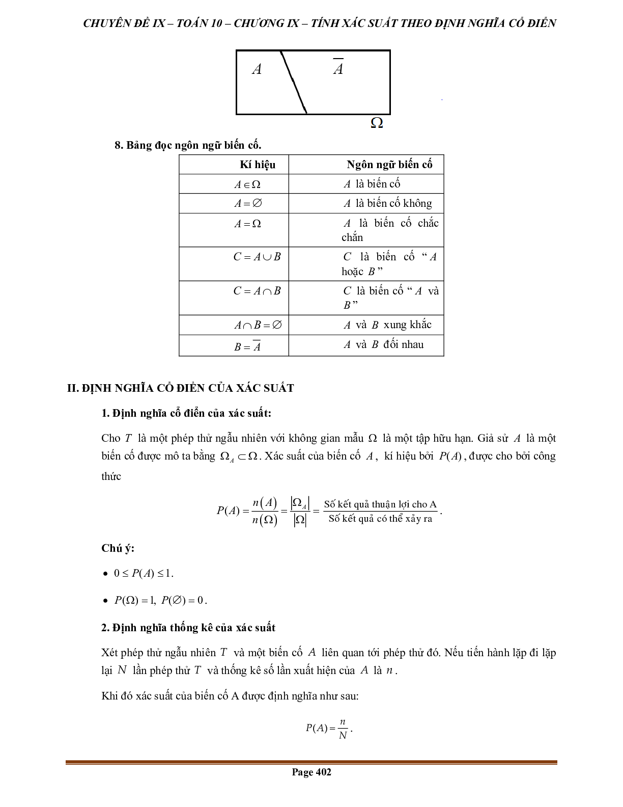 100 Bài tập biến cố và định nghĩa cổ điển của xác suất (có đáp án năm 2024) (trang 2)