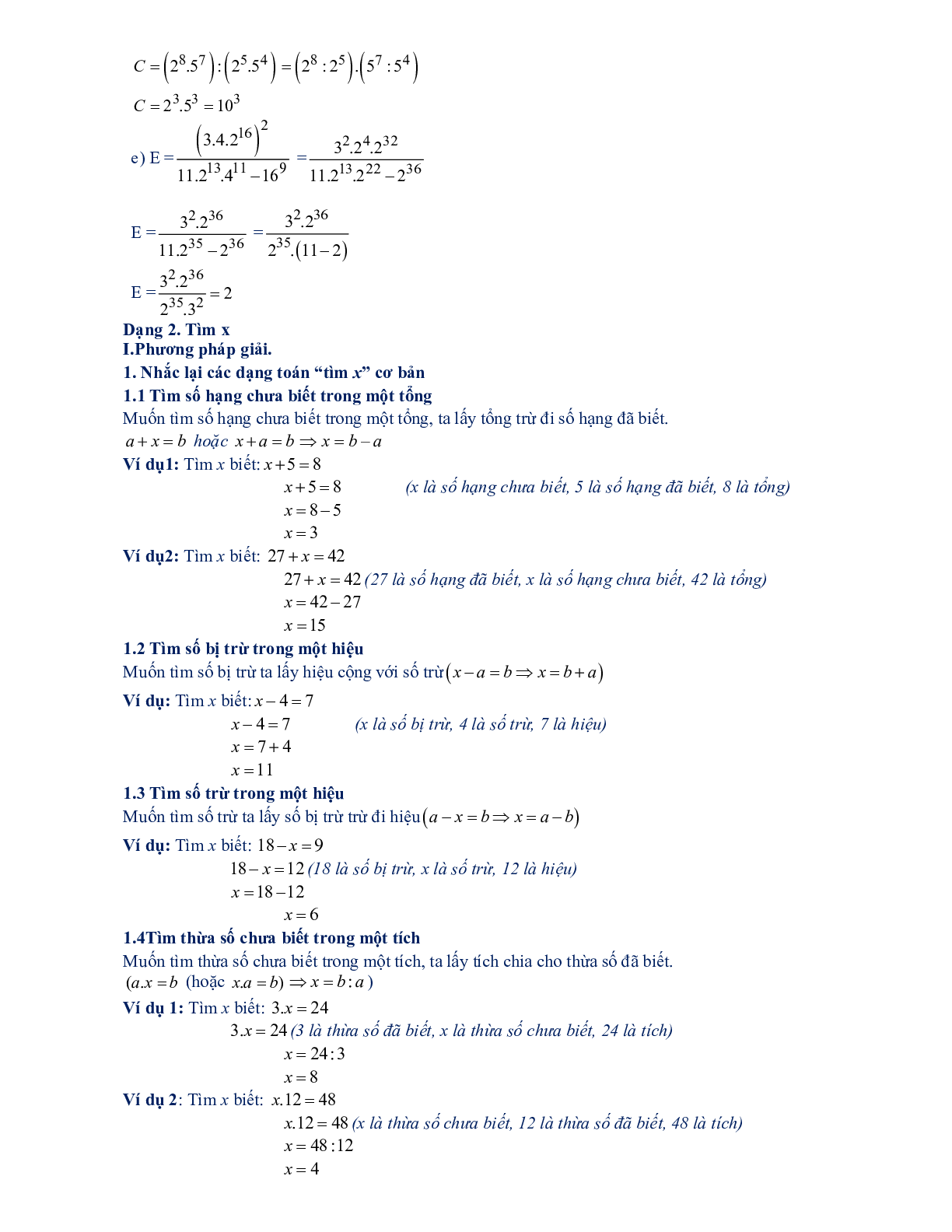 60 Bài tập Thứ tự thực hiện các phép tính. Quy tắc chuyển vế (có đáp án năm 2024) - Toán 7 (trang 5)