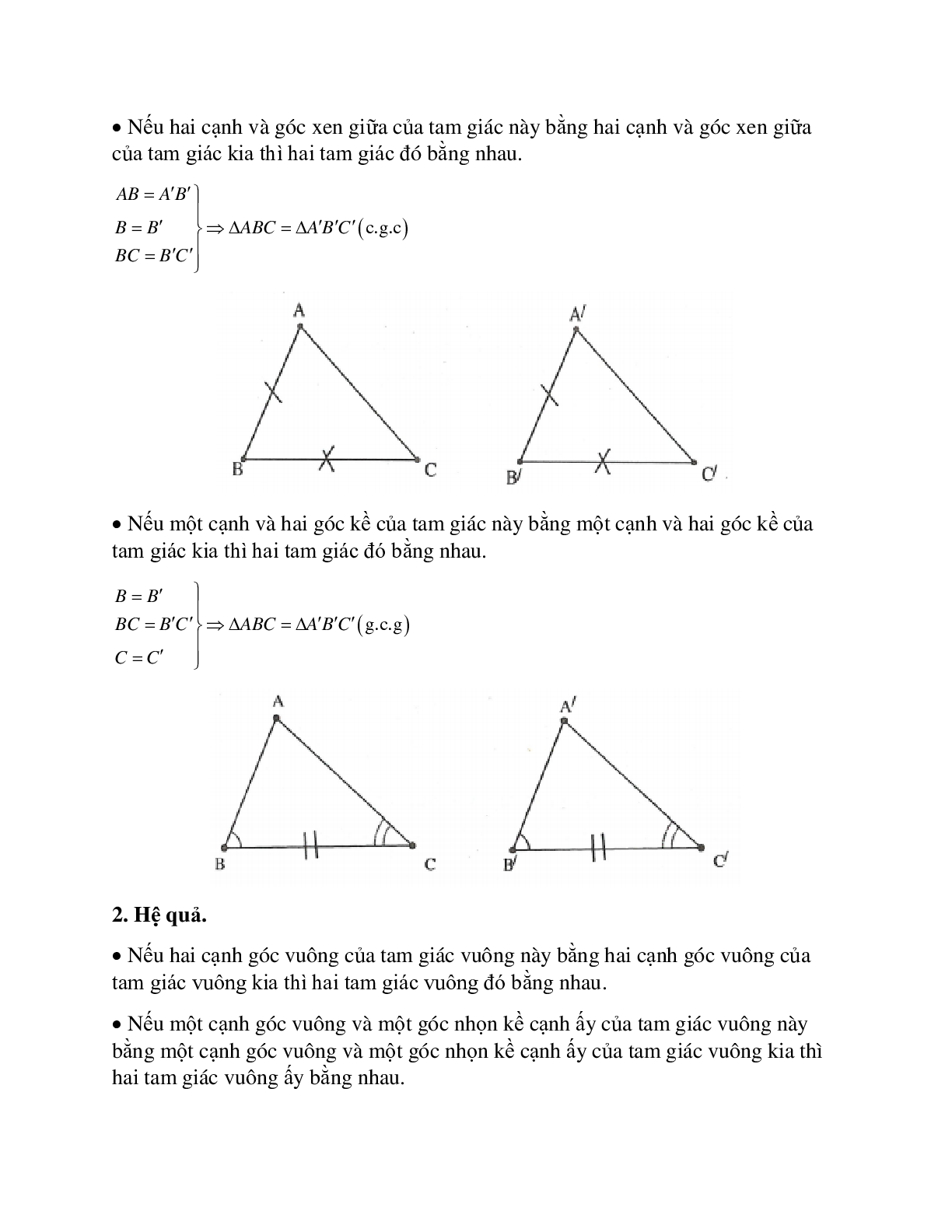 30 Bài tập hai tam giác bằng nhau (có đáp án năm 2024) - Toán 7 (trang 2)