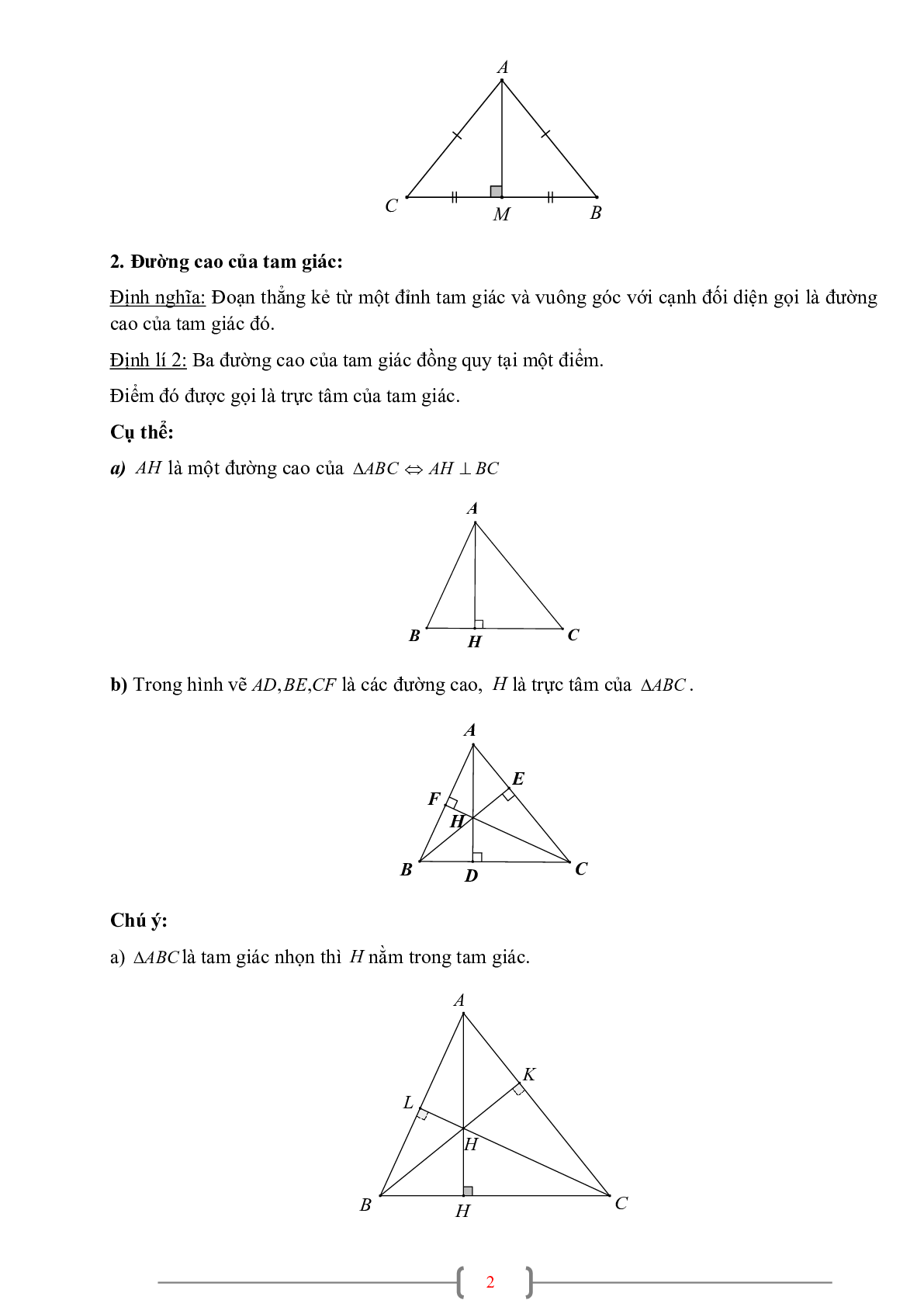 70 Bài tập về Sự đồng quy của ba đường trung trực trong một tam giác (có đáp án năm 2024) - Toán 7 (trang 2)