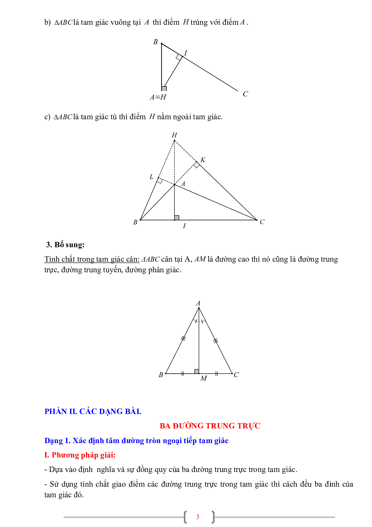 70 Bài tập về Sự đồng quy của ba đường trung trực trong một tam giác (có đáp án năm 2024) - Toán 7 (trang 3)
