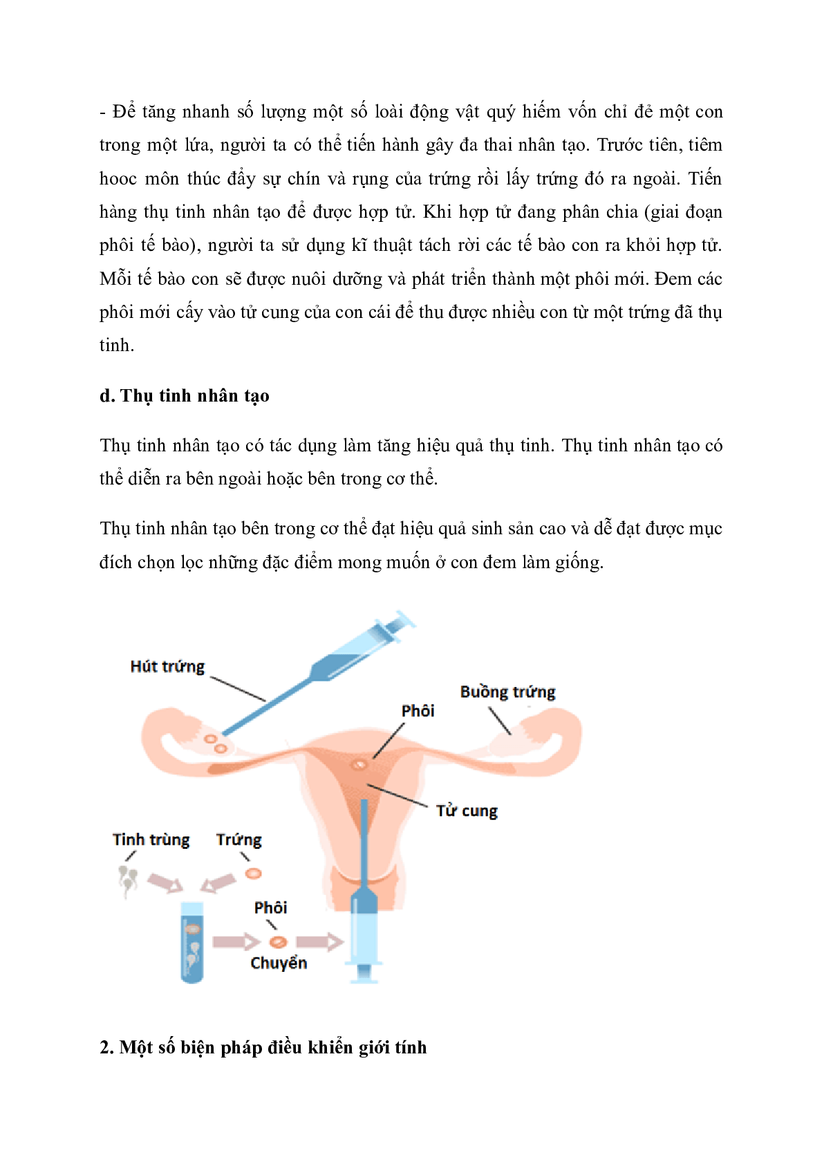 60 Bài tập về điều khiển sinh sản ở động vật và sinh đẻ có kế hoạch ở người (2024) có đáp án chi tiết nhất (trang 2)