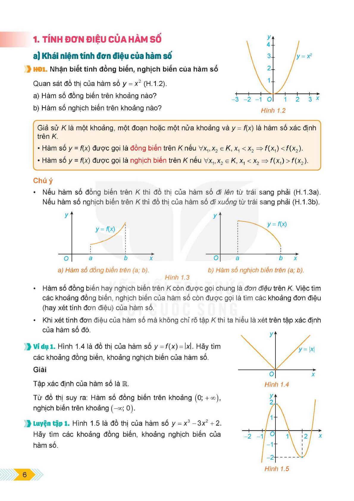 SGK Toán 12 Tập 1 Kết nối tri thức PDF | Sách giáo khoa Toán 12 Tập 1 Kết nối tri thức (trang 8)