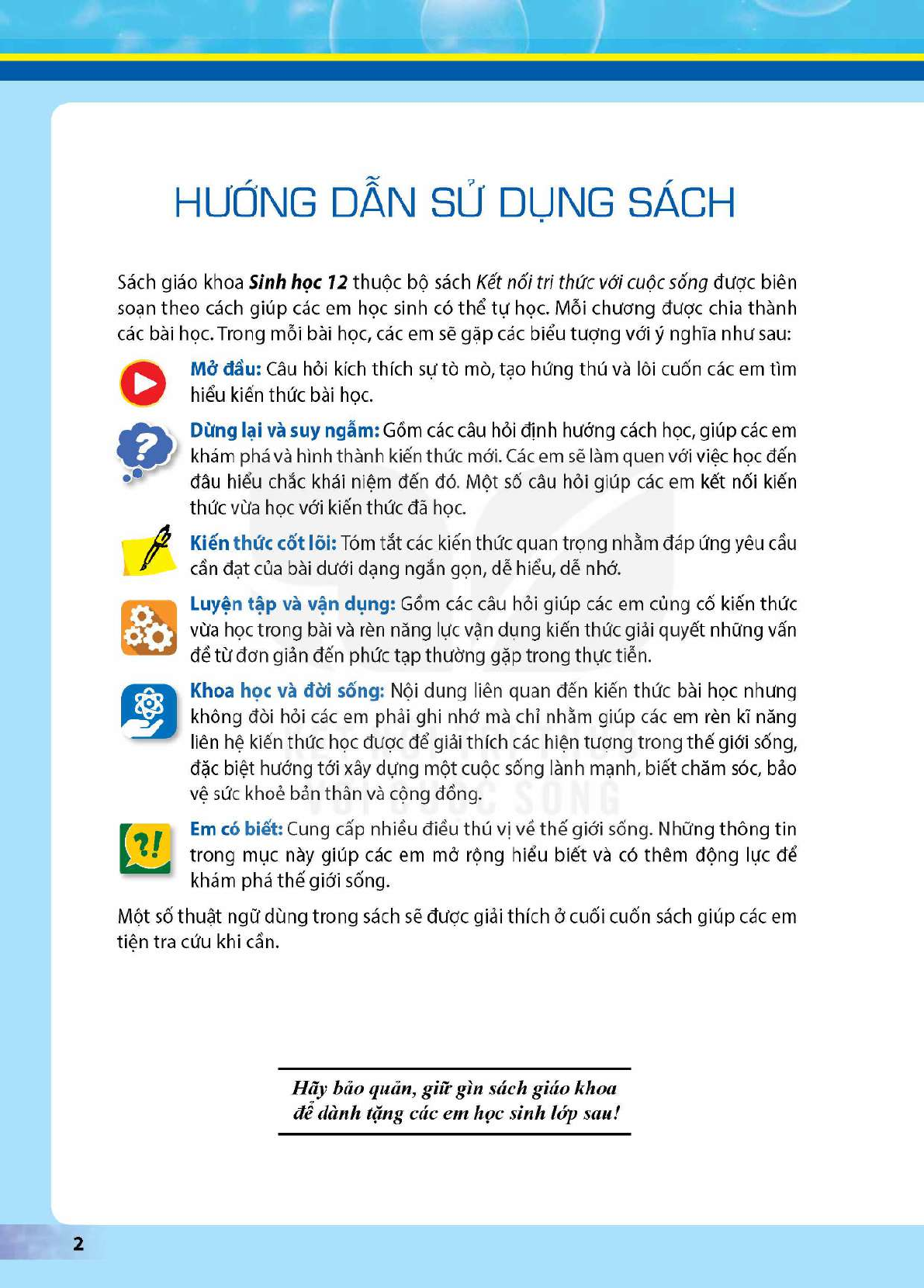 SGK Sinh học 12 Kết nối tri thức PDF | Sách giáo khoa Sinh học 12 Kết nối tri thức (trang 4)