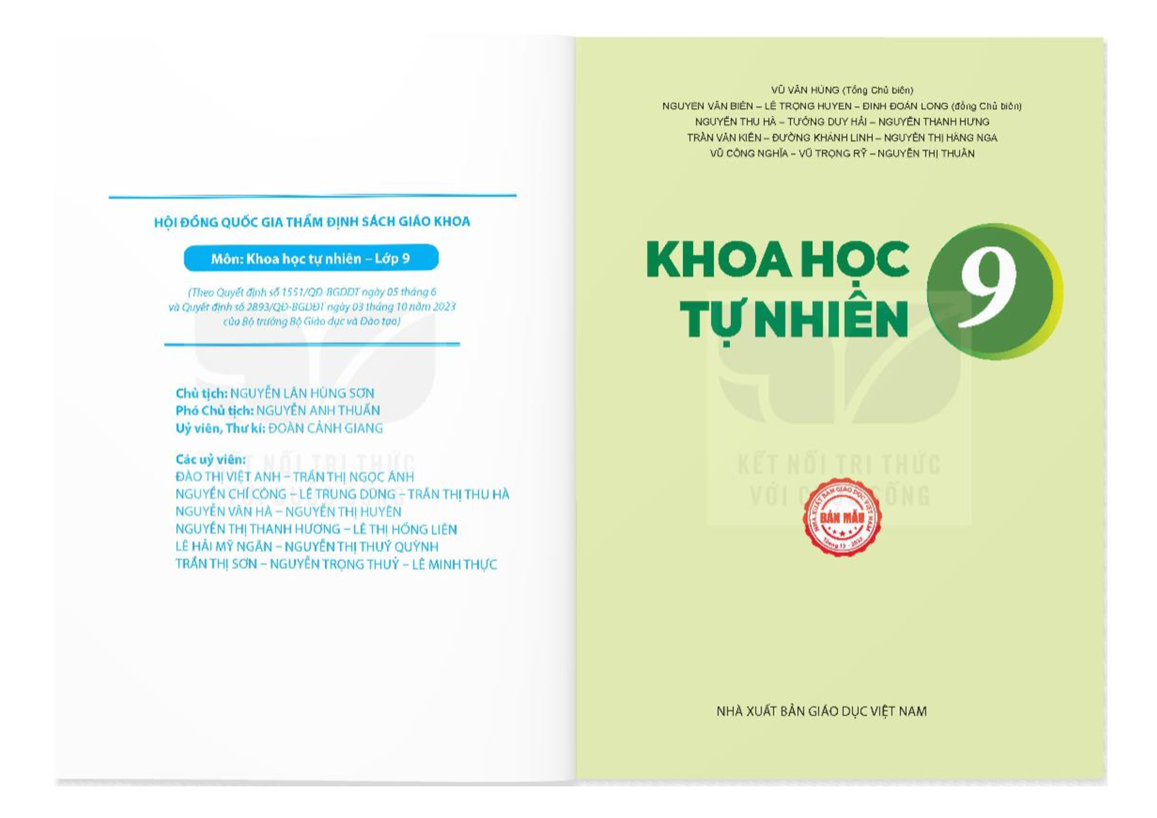 SGK Khoa học tự nhiên 9 Kết nối tri thức PDF | Sách giáo khoa Khoa học tự nhiên lớp 9 Kết nối tri thức (trang 2)