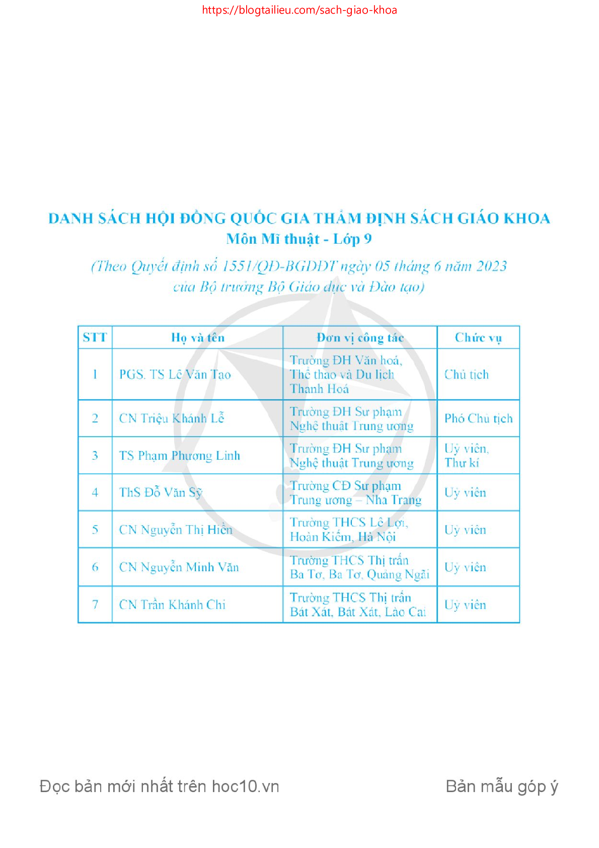 SGK Mĩ thuật 9 Cánh diều PDF | Sách giáo khoa Mĩ thuật lớp 9 Cánh diều (trang 2)