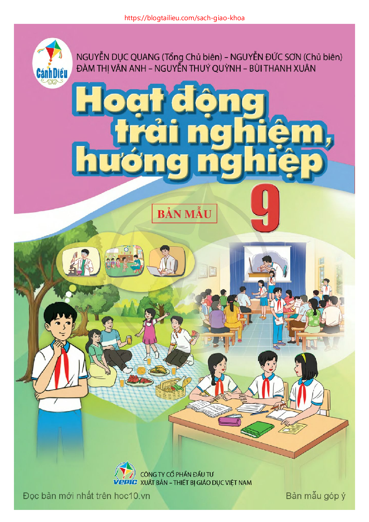 SGK Hoạt động trải nghiệm 9 Cánh diều PDF | Sách giáo khoa Hoạt động trải nghiệm lớp 9 Cánh diều (trang 1)