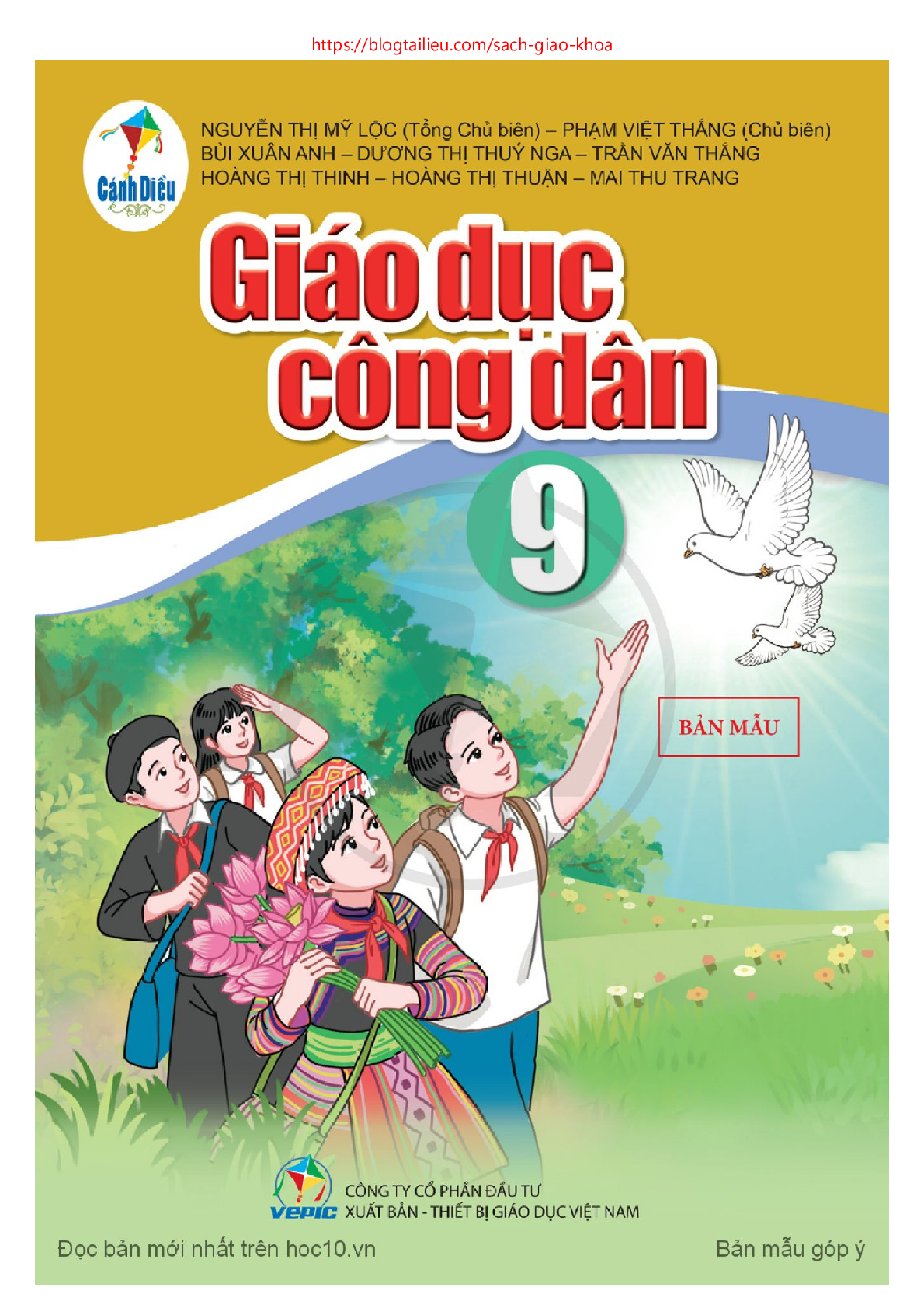 SGK Giáo dục công dân 9 Cánh diều PDF | Sách giáo khoa Giáo dục công dân lớp 9 Cánh diều (trang 1)