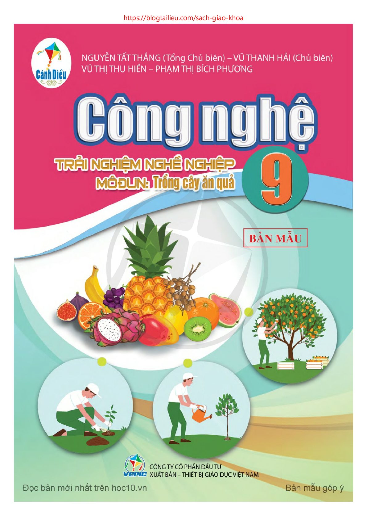 SGK Công nghệ lớp 9 (Trồng cây ăn quả) Cánh diều PDF | Sách giáo khoa Công nghệ lớp 9 (Trồng cây ăn quả) Cánh diều (trang 1)