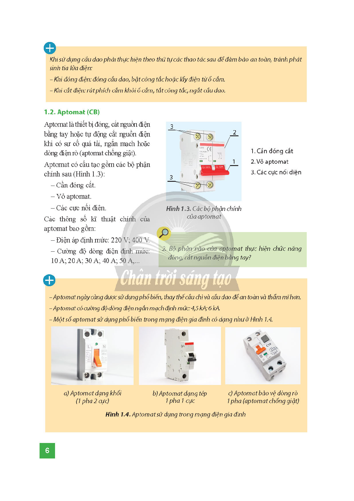 SGK Công nghệ 9 (Lắp đặt mạng điện trong nhà) Chân trời sáng tạo PDF | Sách giáo khoa Công nghệ 9 (Lắp đặt mạng điện trong nhà) Chân trời sáng tạo (trang 8)