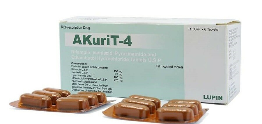 Thuốc AkuriT-4 - Điều trị bệnh lao - Hộp 15 vỉ x 6 viên - Cách dùng