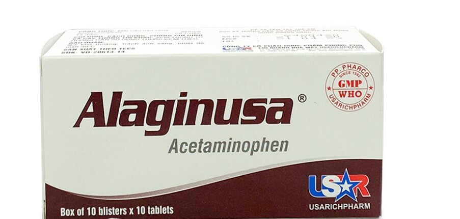 Thuốc Alaginusa - Giảm đau và hạ sốt - Hộp 10 vỉ x 10 viên - Cách dùng