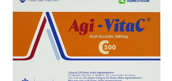 Thuốc Agi-VitaC - Điều trị bệnh do thiếu vitamin C - Hộp 10 vỉ x 10 viên - Cách dùng
