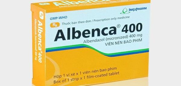 Thuốc Albenca - Dùng trong các trường hợp nhiễm ký sinh trùng đường ruột - Hộp 1 vỉ xé x 1 viên - Cách dùng