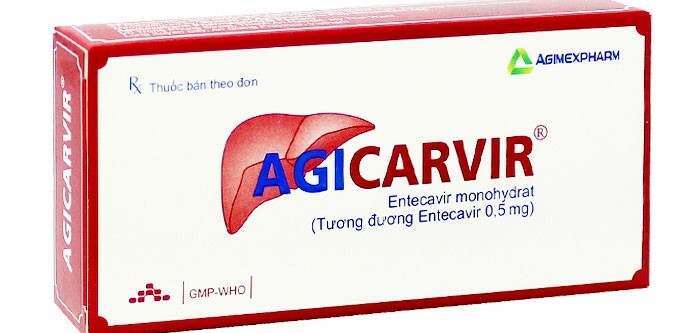 Thuốc Agicarvir - Điều trị viêm gan B mạn tính - Hộp 3 vỉ x 10 viên - Cách dùng