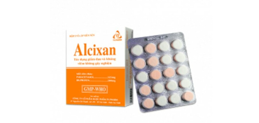 Thuốc Alcixan - Giảm đau, hạ sốt - Hộp 5 vỉ x 20 viên - Cách dùng