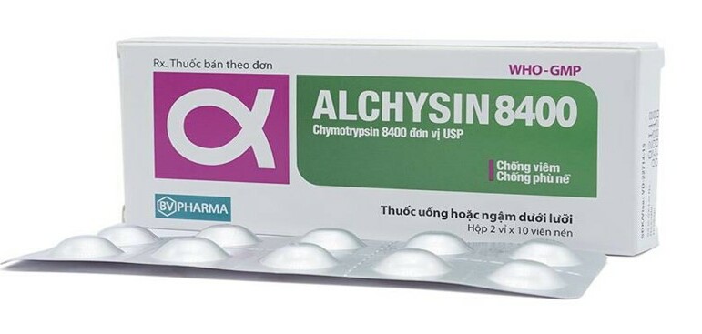 Thuốc Alchysin - Giảm viêm và phù nề sau chấn thương - Hộp 2 vỉ x 10 viên - Cách dùng