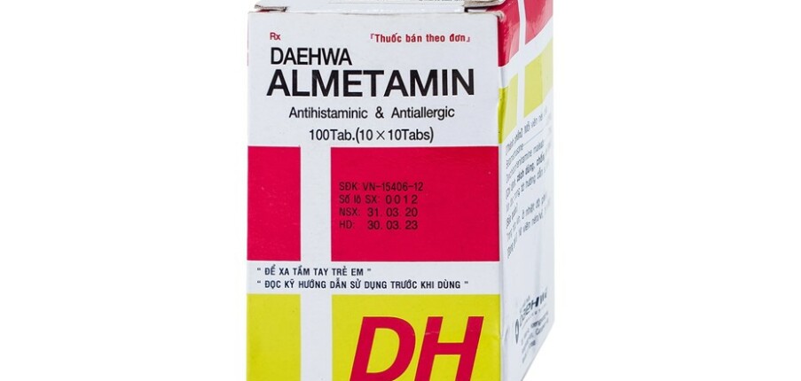 Thuốc Almetamin - Điều trị các trường hợp dị ứng, mề đay - Hộp 100 viên - Cách dùng