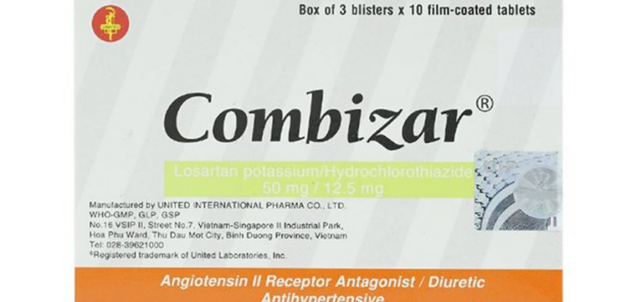 Thuốc Combizar - Điều trị cao huyết áp - Hộp 3 vỉ x 10 viên - Cách dùng