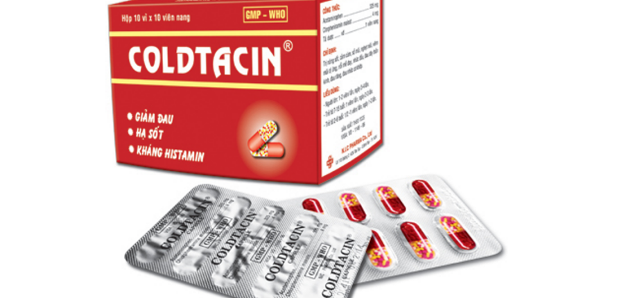 Thuốc Coldtacin - Giảm đau, hạ sốt - Hộp 25 vỉ x 20 viên - Cách dùng