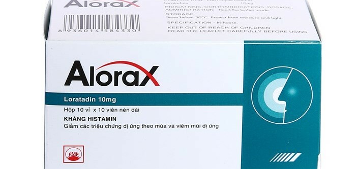 Thuốc Alorax - Giảm các triệu chứng dị ứng theo mùa - Hộp 10 vỉ x 10 viên - Cách dùng