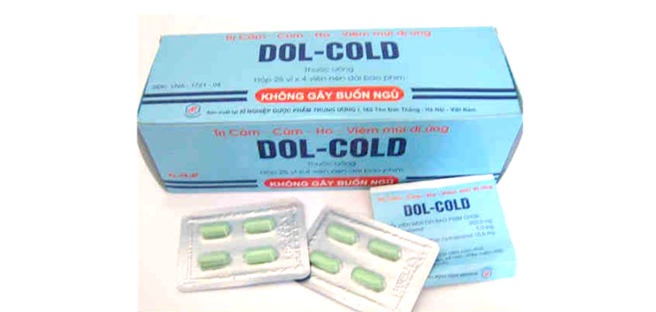 Thuốc Dol Col - Giảm các triệu chứng của cảm cúm - Hộp 25 vỉ x 4 viên - Cách dùng