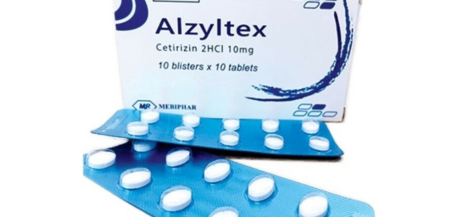 Thuốc Alzyltex - Chống dị ứng - Hộp 10 vỉ x 10 viên - Cách dùng