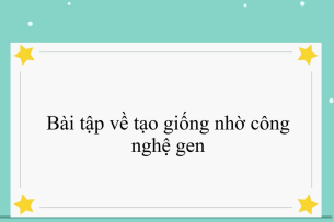 50 bài tập về tạo giống nhờ công nghệ gen (2024) có đáp án chi tiết nhất