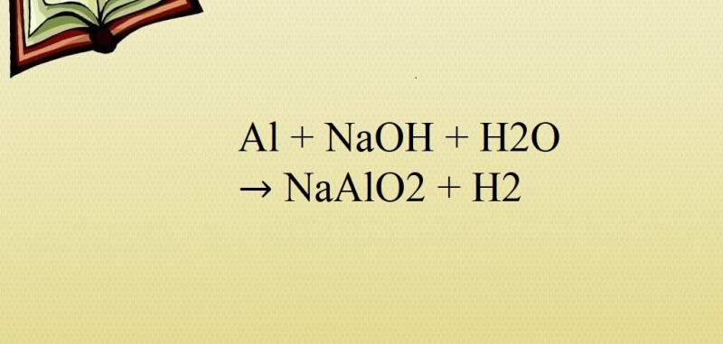 Al + H2O + NaOH → NaAlO2 + H2 | Al ra NaAlO2