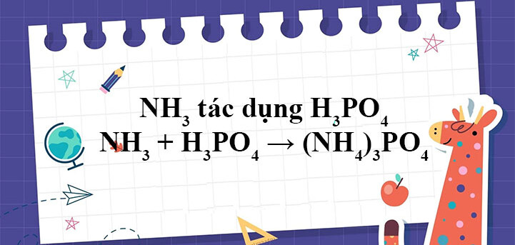 NH3 + H3PO4 → (NH4)3PO4 l NH3 ra (NH4)3PO4