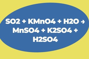 SO2 + KMnO4 + H2O → MnSO4 + K2SO4 + H2SO4 | SO2 ra H2SO4