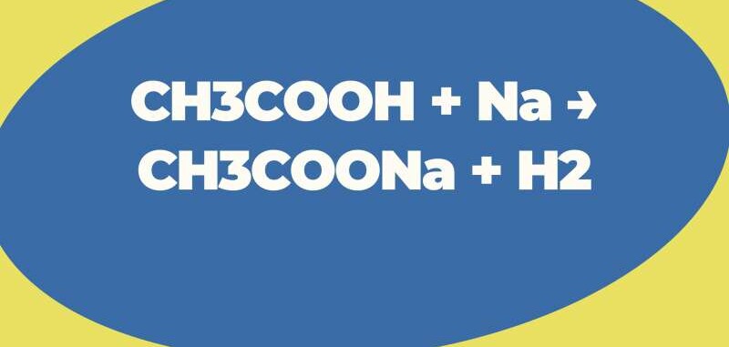 CH3COOH + Na → CH3COONa + H2 | CH3COOH ra CH3COONa