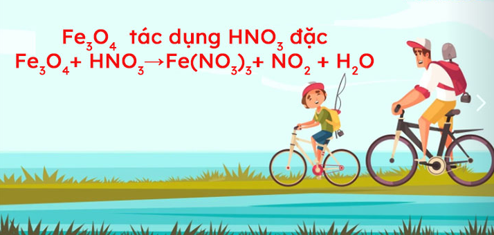 Fe3O4 + HNO3 → Fe(NO3)3 + NO2 + H2O | Fe3O4 ra Fe(NO3)3