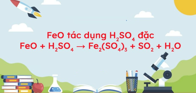 FeO + H2SO4 → Fe2(SO4)3 + SO2 + H2O | FeO ra Fe2(SO4)3